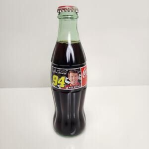 Coca-Cola #94 Bill Elliot NASCAR Driver 1998 Commemorative 8 oz. Glass Bottle